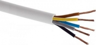RGBW kabel bílý kulatý 1,5mm